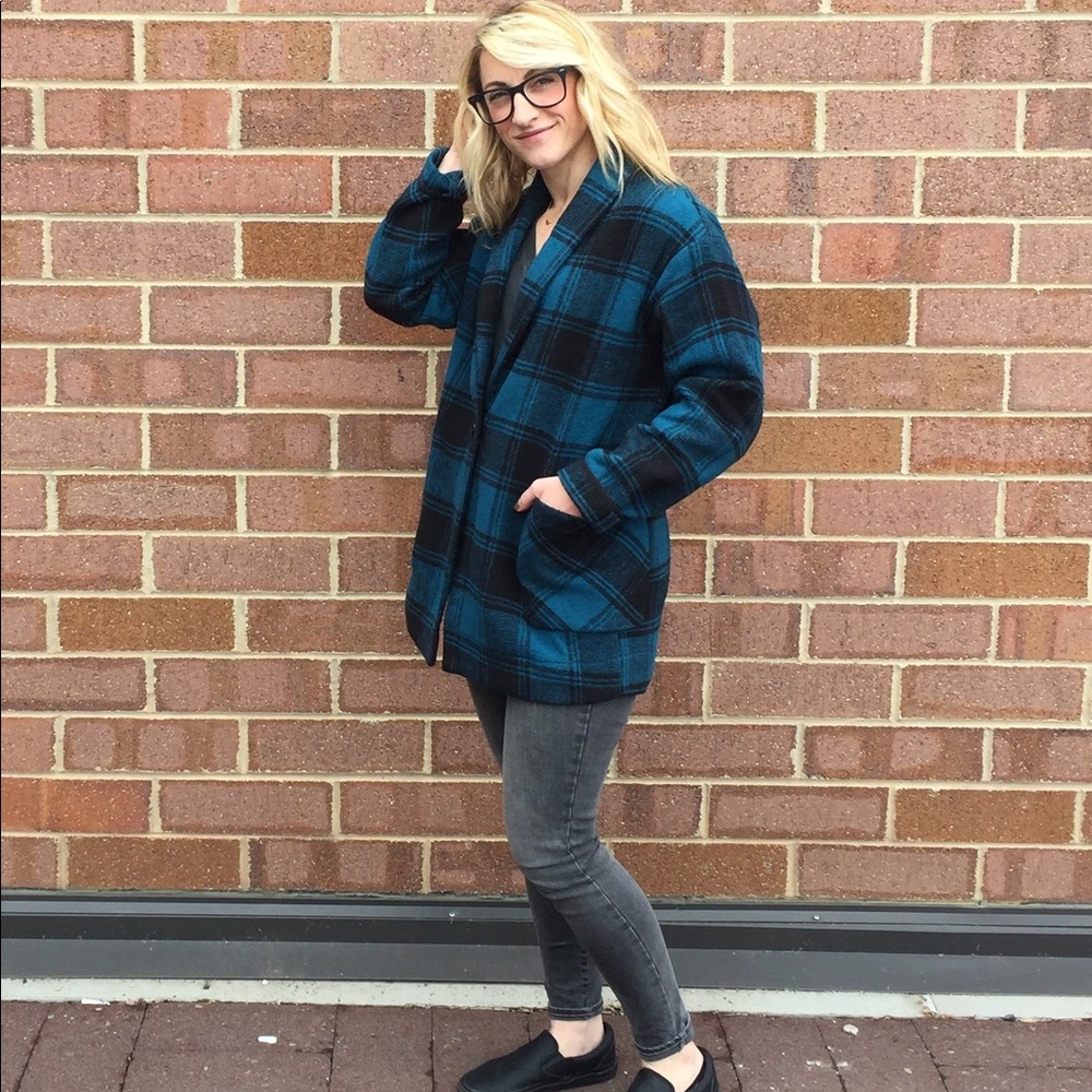 Shop Maxwell Mayden plaid coat